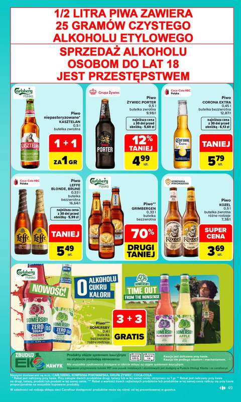 Carrefour - gazetka promocyjna Gazetka Carrefour W SUMIE najlepszy od poniedziałku od poniedziałku 19.10 do soboty 24.10 - strona 49