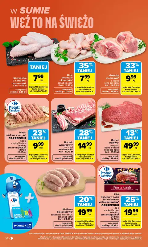 Carrefour - gazetka promocyjna Gazetka Carrefour W SUMIE najlepszy od poniedziałku od poniedziałku 19.10 do soboty 24.10 - strona 10