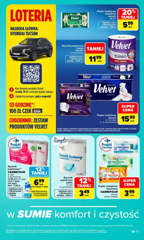 Carrefour Market - gazetka promocyjna Gazetka Carrefour Market W SUMIE najlepszy od poniedziałku od poniedziałku 19.10 do soboty 24.10 - strona 57