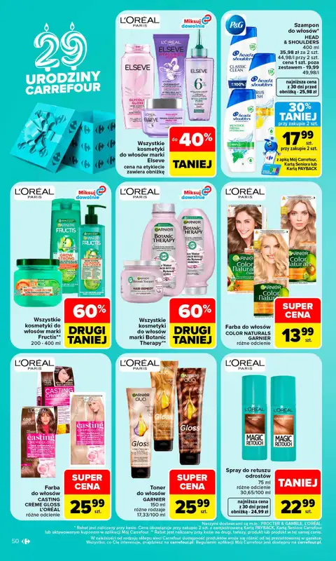 Carrefour Market - gazetka promocyjna Gazetka Carrefour Market W SUMIE najlepszy od poniedziałku od poniedziałku 19.10 do soboty 24.10 - strona 50