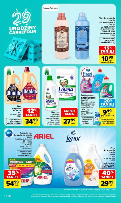 Carrefour Market - gazetka promocyjna Gazetka Carrefour Market W SUMIE najlepszy od poniedziałku od poniedziałku 19.10 do soboty 24.10 - strona 54
