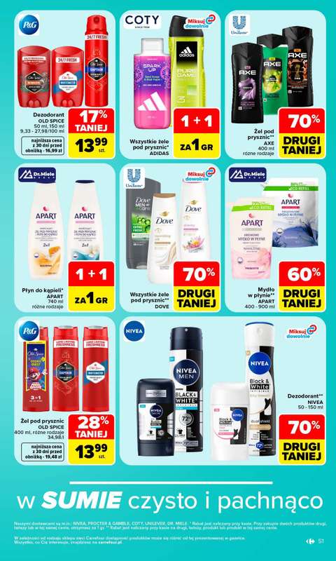 Carrefour Market - gazetka promocyjna Gazetka Carrefour Market W SUMIE najlepszy od poniedziałku od poniedziałku 19.10 do soboty 24.10 - strona 51