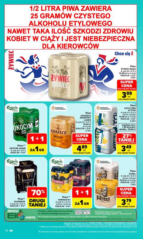 Carrefour Market - gazetka promocyjna Gazetka Carrefour Market W SUMIE najlepszy od poniedziałku od poniedziałku 19.10 do soboty 24.10 - strona 48
