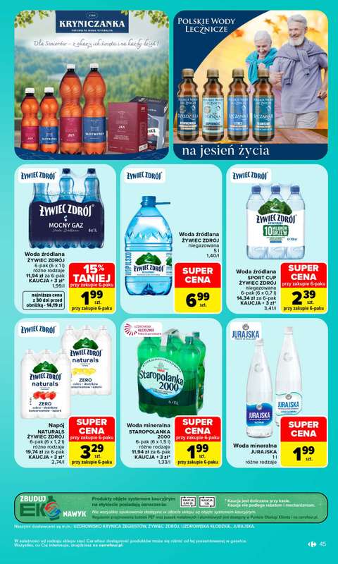 Carrefour Market - gazetka promocyjna Gazetka Carrefour Market W SUMIE najlepszy od poniedziałku od poniedziałku 19.10 do soboty 24.10 - strona 45