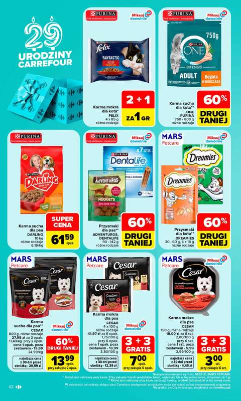 Carrefour Market - gazetka promocyjna Gazetka Carrefour Market W SUMIE najlepszy od poniedziałku od poniedziałku 19.10 do soboty 24.10 - strona 42