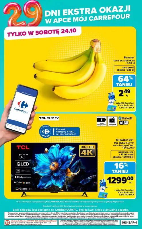 Carrefour - gazetka promocyjna Gazetka Carrefour codziennie extra okazje od poniedziałku 19.10 do soboty 24.10 - strona 6