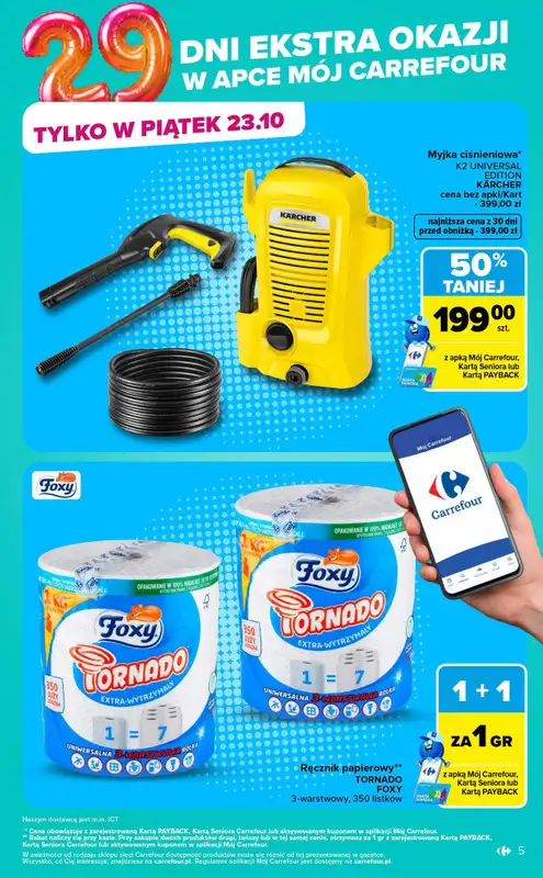 Carrefour Market - gazetka promocyjna Gazetka Carrefour Market codziennie extra okazje od poniedziałku 19.10 do soboty 24.10 - strona 5