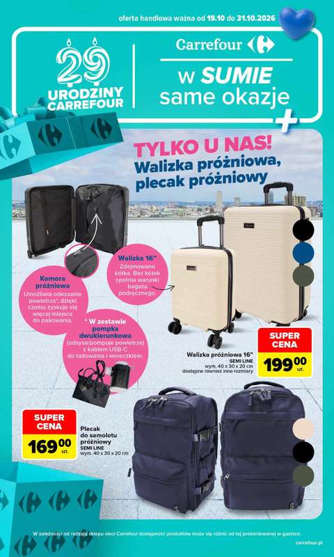 Carrefour - gazetka promocyjna W SUMIE same okazje od poniedziałku 19.10 do soboty 31.10