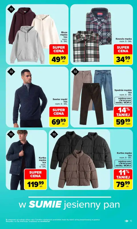 Carrefour - gazetka promocyjna W SUMIE same okazje od poniedziałku 19.10 do soboty 31.10 - strona 15