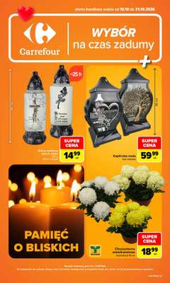 Carrefour - gazetka promocyjna Wybór na czas zadumy od poniedziałku 19.10 do soboty 31.10
