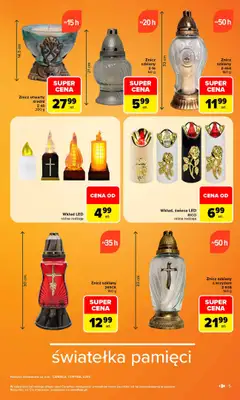 Carrefour - gazetka promocyjna Wybór na czas zadumy od poniedziałku 19.10 do soboty 31.10 - strona 5