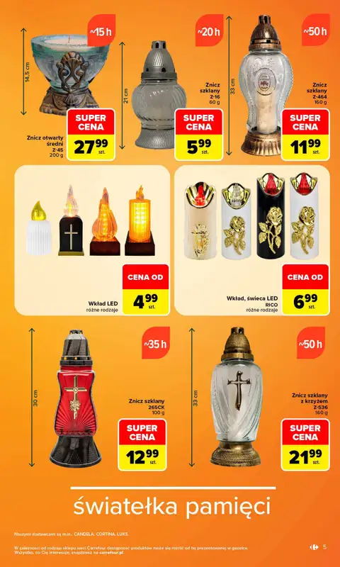Carrefour - gazetka promocyjna Wybór na czas zadumy od poniedziałku 19.10 do soboty 31.10 - strona 5