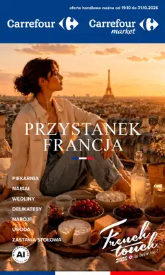 Carrefour - gazetka promocyjna Gazetka Przystanek Francja od poniedziałku 19.10 do soboty 31.10