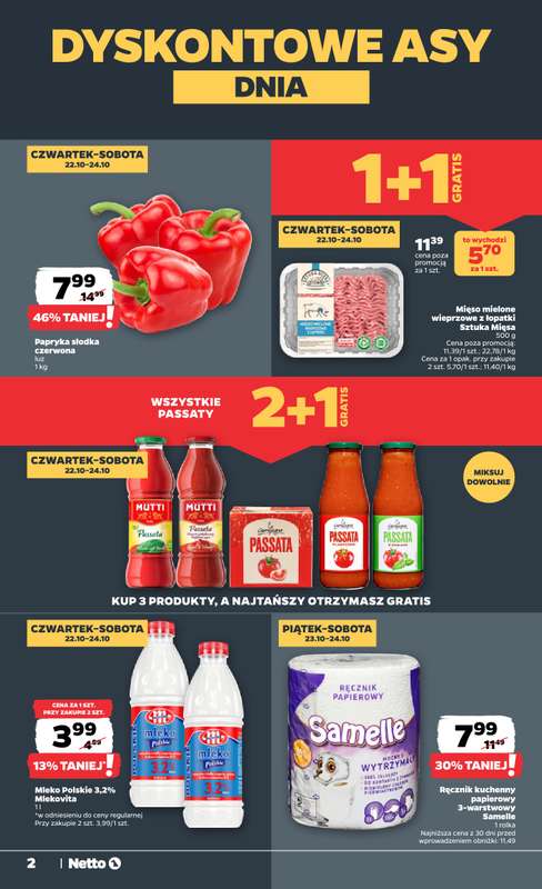 Netto - gazetka promocyjna Gazetka Spożywcza od czwartku 22.10 do soboty 24.10 - strona 2