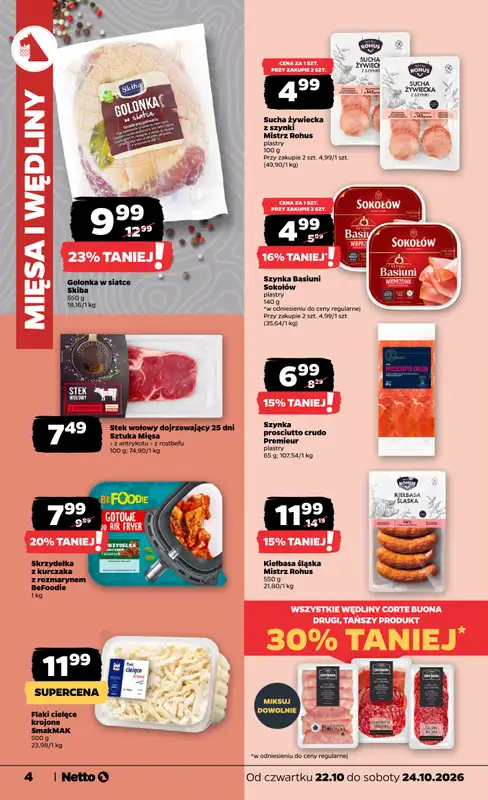 Netto - gazetka promocyjna Gazetka Spożywcza od czwartku 22.10 do soboty 24.10 - strona 4