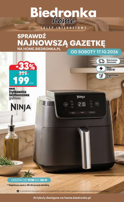 Biedronka Home - gazetka promocyjna Najlepsze oferty od soboty 17.10 do poniedziałku 30.11
