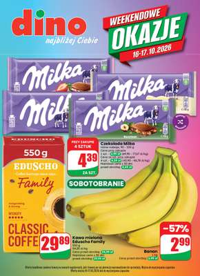 Dino - gazetka promocyjna Weekendowe okazje od piątku 16.10 do soboty 17.10