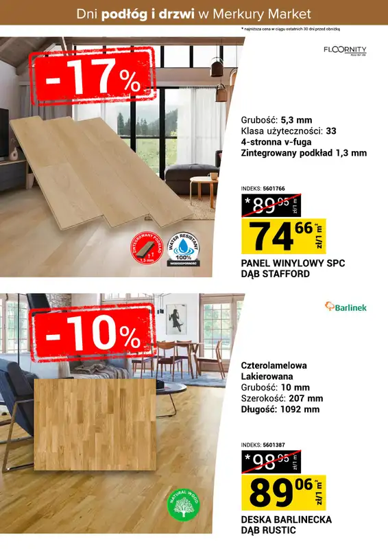 Merkury Market - gazetka promocyjna Dni podłóg i drzwi od soboty 17.10 do niedzieli 25.10 - strona 10