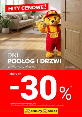 Merkury Market - gazetka promocyjna Dni podłóg i drzwi od soboty 17.10 do niedzieli 25.10