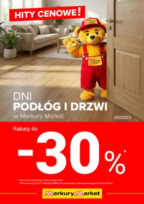 Merkury Market - gazetka promocyjna Dni podłóg i drzwi od soboty 17.10 do niedzieli 25.10