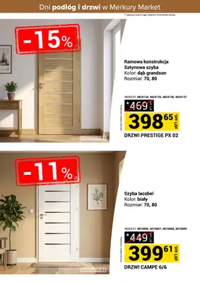 Merkury Market - gazetka promocyjna Dni podłóg i drzwi od soboty 17.10 do niedzieli 25.10 - strona 3