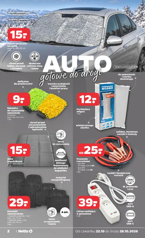 Netto - gazetka promocyjna Inspiracje tygodnia auto od czwartku 22.10 do środy 28.10 - strona 2