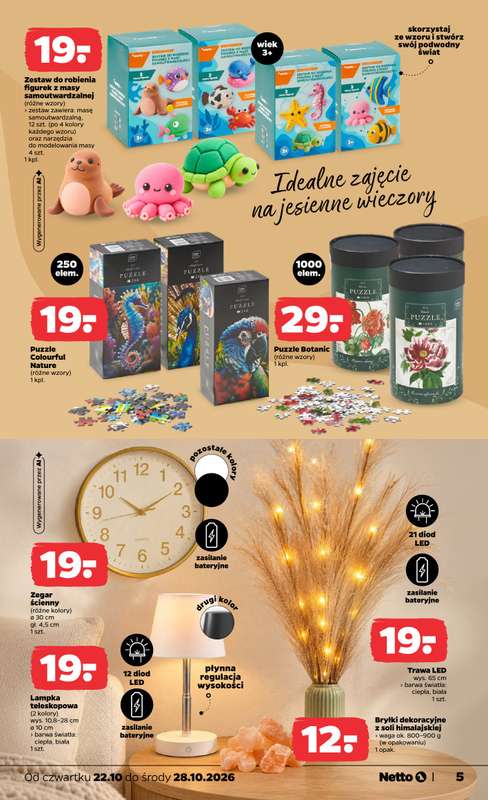 Netto - gazetka promocyjna Inspiracje tygodnia auto od czwartku 22.10 do środy 28.10 - strona 5