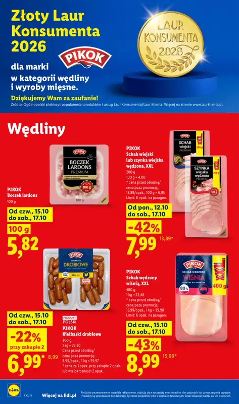 Lidl - gazetka promocyjna Oferta od czwartku od czwartku 15.10 do soboty 17.10 - strona 68
