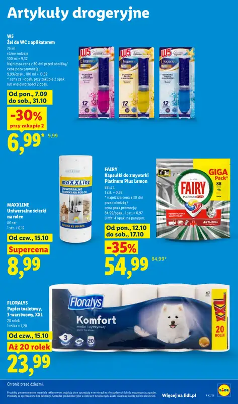 Lidl - gazetka promocyjna Oferta od czwartku od czwartku 15.10 do soboty 17.10 - strona 109