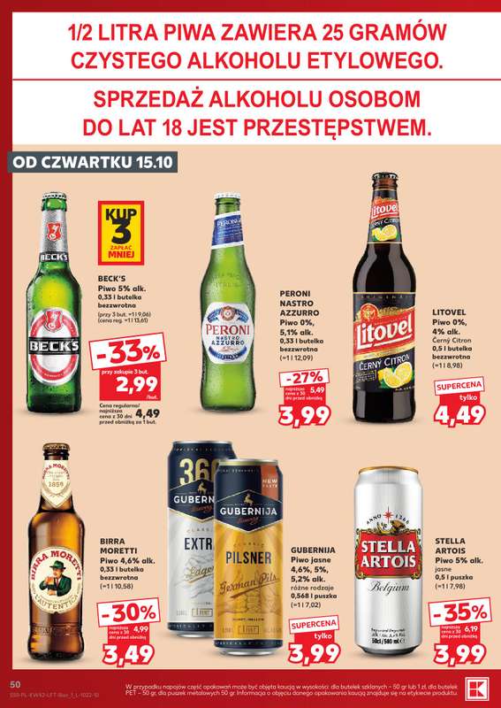 Kaufland - gazetka promocyjna Gazetka Tygodnia od czwartku 15.10 do środy 21.10 - strona 50