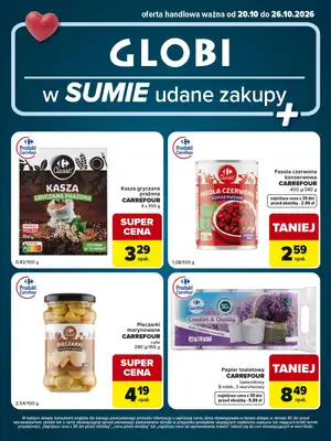 Globi - gazetka promocyjna Gazetka Globi w SUMIE udane zakupy od wtorku 20.10 do poniedziałku 26.10 - strona 2
