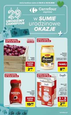 Carrefour Express - gazetka promocyjna Gazetka Express w SUMIE ekspresowe zakupy od wtorku 20.10 do poniedziałku 26.10