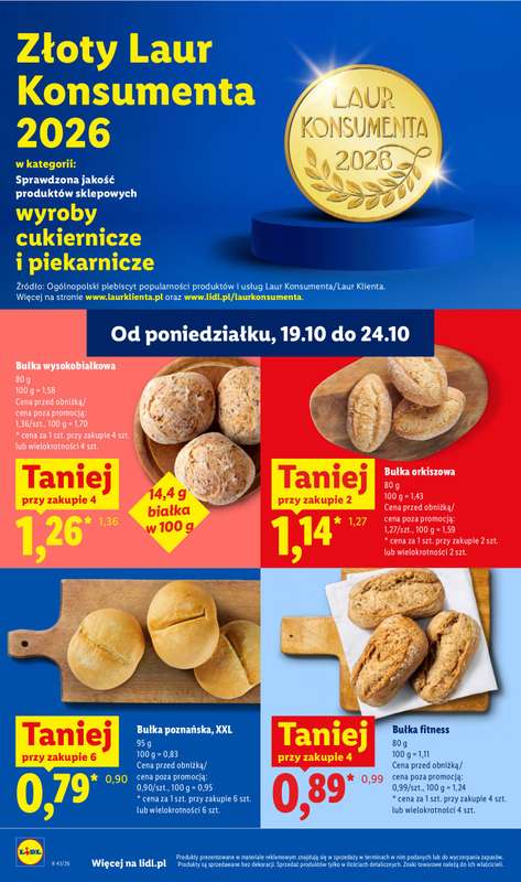 Lidl - gazetka promocyjna Oferta od poniedziałku od poniedziałku 19.10 do środy 21.10 - strona 46