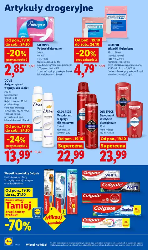 Lidl - gazetka promocyjna Oferta od poniedziałku od poniedziałku 19.10 do środy 21.10 - strona 92
