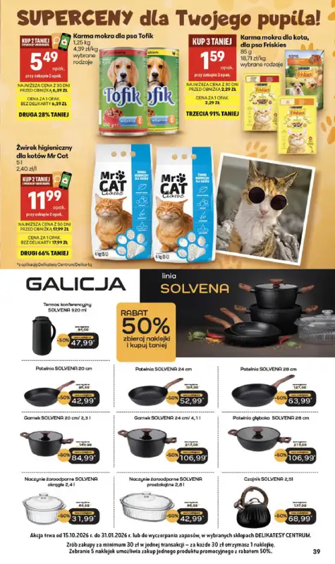 Delikatesy Centrum - gazetka promocyjna Gazetka od czwartku 22.10 do środy 28.10 - strona 39
