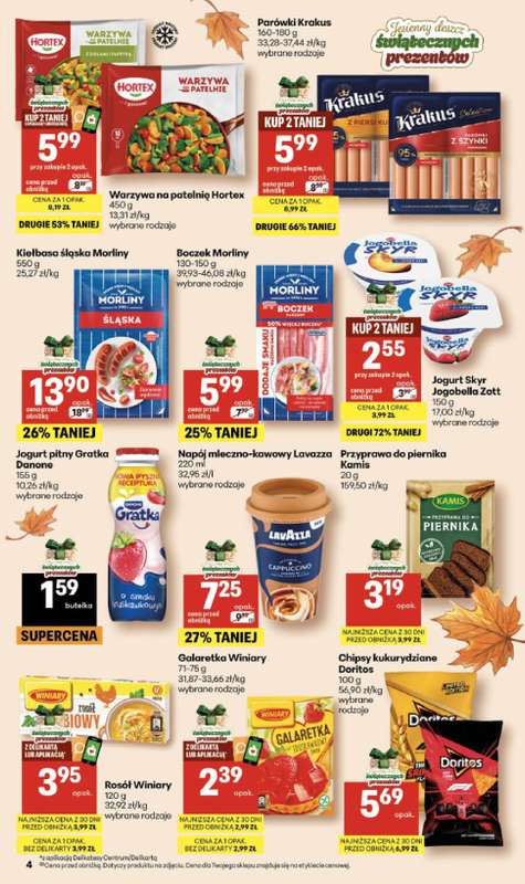 Delikatesy Centrum - gazetka promocyjna Gazetka od czwartku 22.10 do środy 28.10 - strona 4
