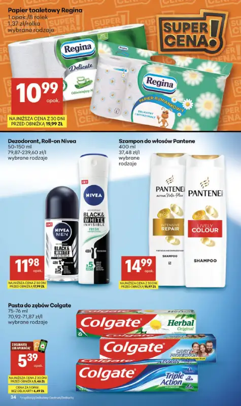 Delikatesy Centrum - gazetka promocyjna Gazetka od czwartku 22.10 do środy 28.10 - strona 34