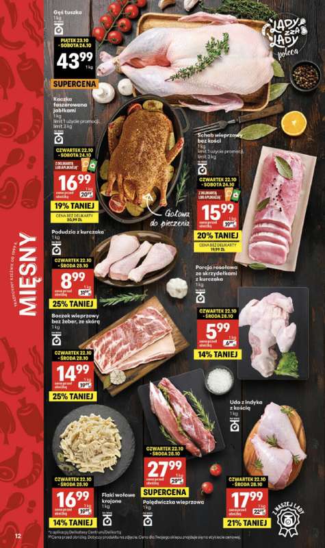Delikatesy Centrum - gazetka promocyjna Gazetka od czwartku 22.10 do środy 28.10 - strona 12