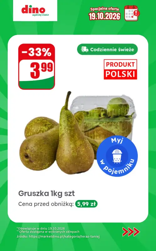 Dino - gazetka promocyjna Specjalna oferta na 19.10.2026 - promocje spoza gazetki od poniedziałku 19.10 do poniedziałku 19.10 - strona 5