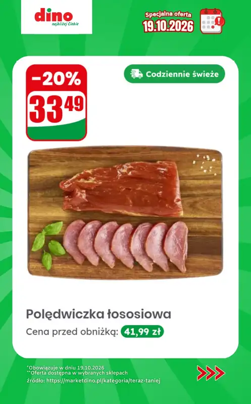 Dino - gazetka promocyjna Specjalna oferta na 19.10.2026 - promocje spoza gazetki od poniedziałku 19.10 do poniedziałku 19.10 - strona 7