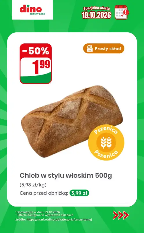 Dino - gazetka promocyjna Specjalna oferta na 19.10.2026 - promocje spoza gazetki od poniedziałku 19.10 do poniedziałku 19.10 - strona 3