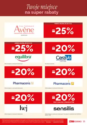 Ziko Dermo - gazetka promocyjna Gazetka od czwartku 22.10 do środy 04.11 - strona 15