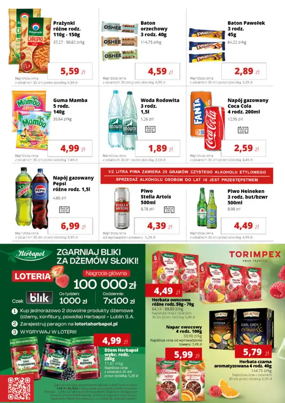 Torimpex Toruńska Sieć Sklepów Spożywczych - gazetka promocyjna Gazetka od poniedziałku 19.10 do soboty 31.10 - strona 7