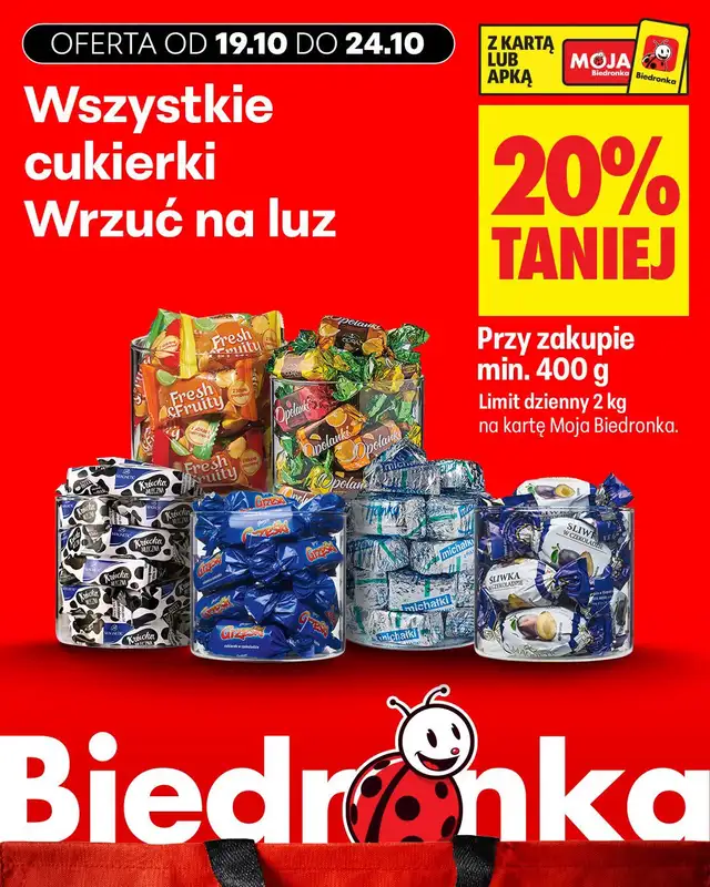Biedronka - gazetka promocyjna Biedronkowe oszczędności od poniedziałku od poniedziałku 19.10 do środy 21.10 - strona 14