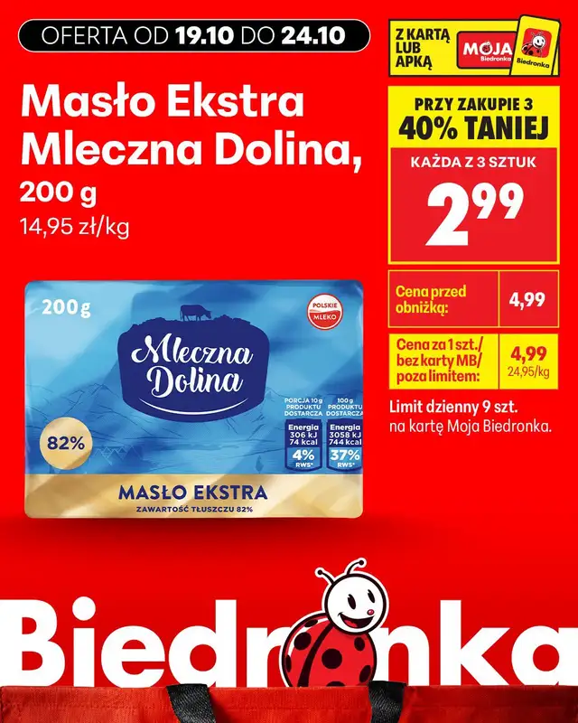 Biedronka - gazetka promocyjna Biedronkowe oszczędności od poniedziałku od poniedziałku 19.10 do środy 21.10 - strona 4