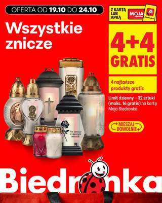 Biedronka - gazetka promocyjna Biedronkowe oszczędności od poniedziałku od poniedziałku 19.10 do środy 21.10