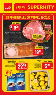 POLOmarket - gazetka promocyjna Super hity od poniedziałku 19.10 do wtorku 20.10