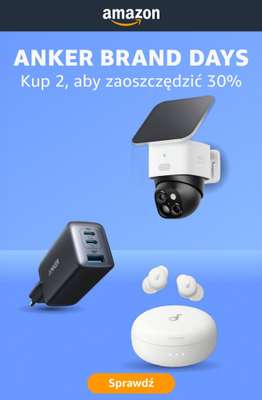 Amazon - gazetka promocyjna Anker Brand Days: 30% taniej przy zakupie 2 produktów od poniedziałku 19.10 do niedzieli 25.10