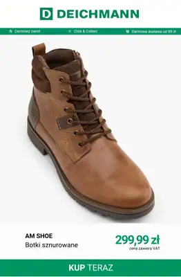 Deichmann - gazetka promocyjna Botki sznurowane męskie od wtorku 20.10  - strona 4