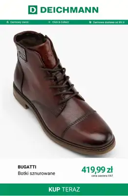 Deichmann - gazetka promocyjna Botki sznurowane męskie od wtorku 20.10  - strona 11